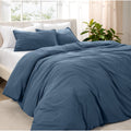 Bare Home Premium Sandwashed Microfiber Duvet Cover Sham Set