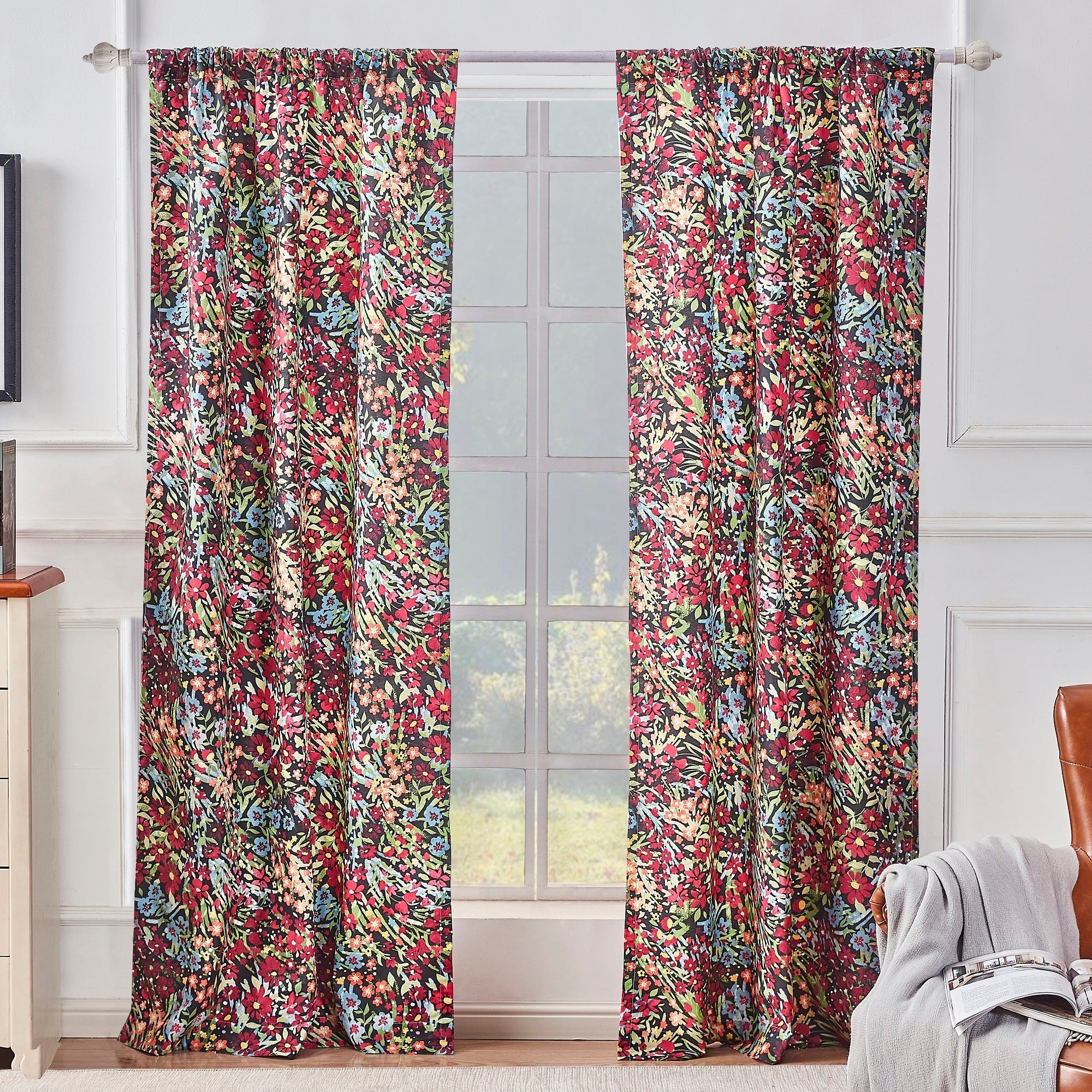 Barefoot Bungalow Alice Curtain Panel Pair 84 X 84 Inches
