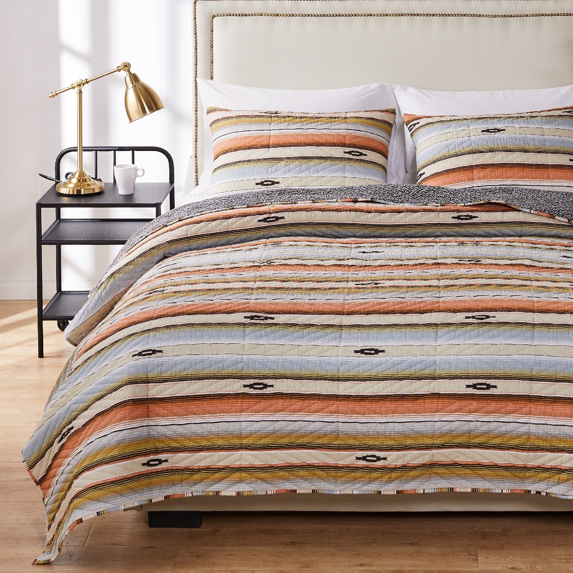 Barefoot Bungalow Painted Desert Oversized Quilt And Pillow Sham Set