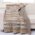 The Curated Nomad San Carlos Tan Quilted Throw Blanket