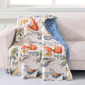 Porch Den Morilon Forest Wildlife Quilted Throw