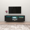 Bari 160 Wall Mounted Floating 63 Tv Stand With 16 Color Leds