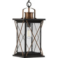 Barlow Collection Antique Bronze One Light Hanging Lantern 21.85 X 12.4 X 12.4