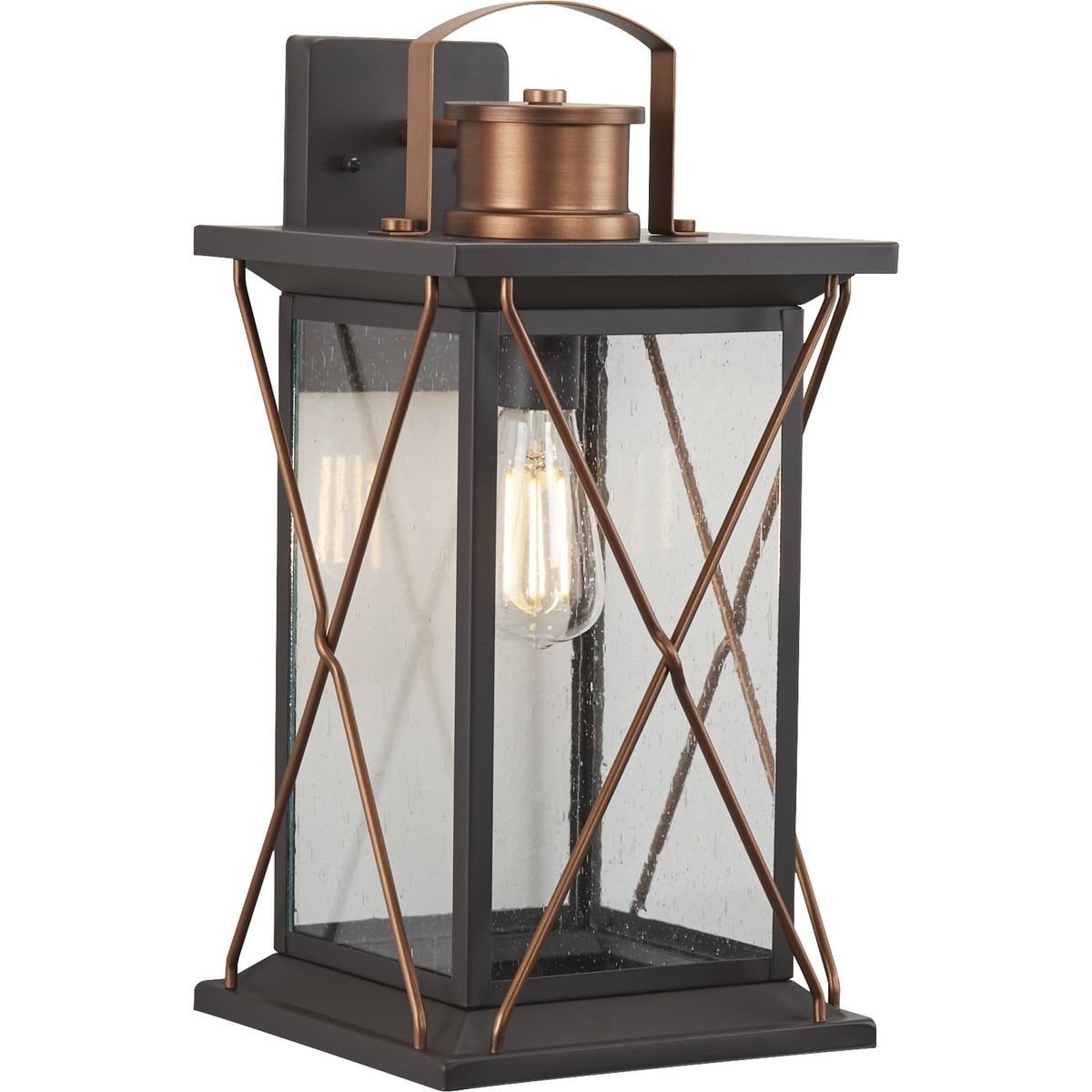 Barlowe Collection Antique Bronze One Light Large Wall Lantern 21.85 X 12.8 X 12.4