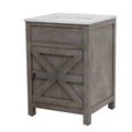Barn Door Vanity 24 Wide In White Pigment