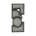 Barnett Wall Sculpture Rectangular Ecomix And Mdf Geometric Shapes Hang Ready Hardware Charcoal Grey