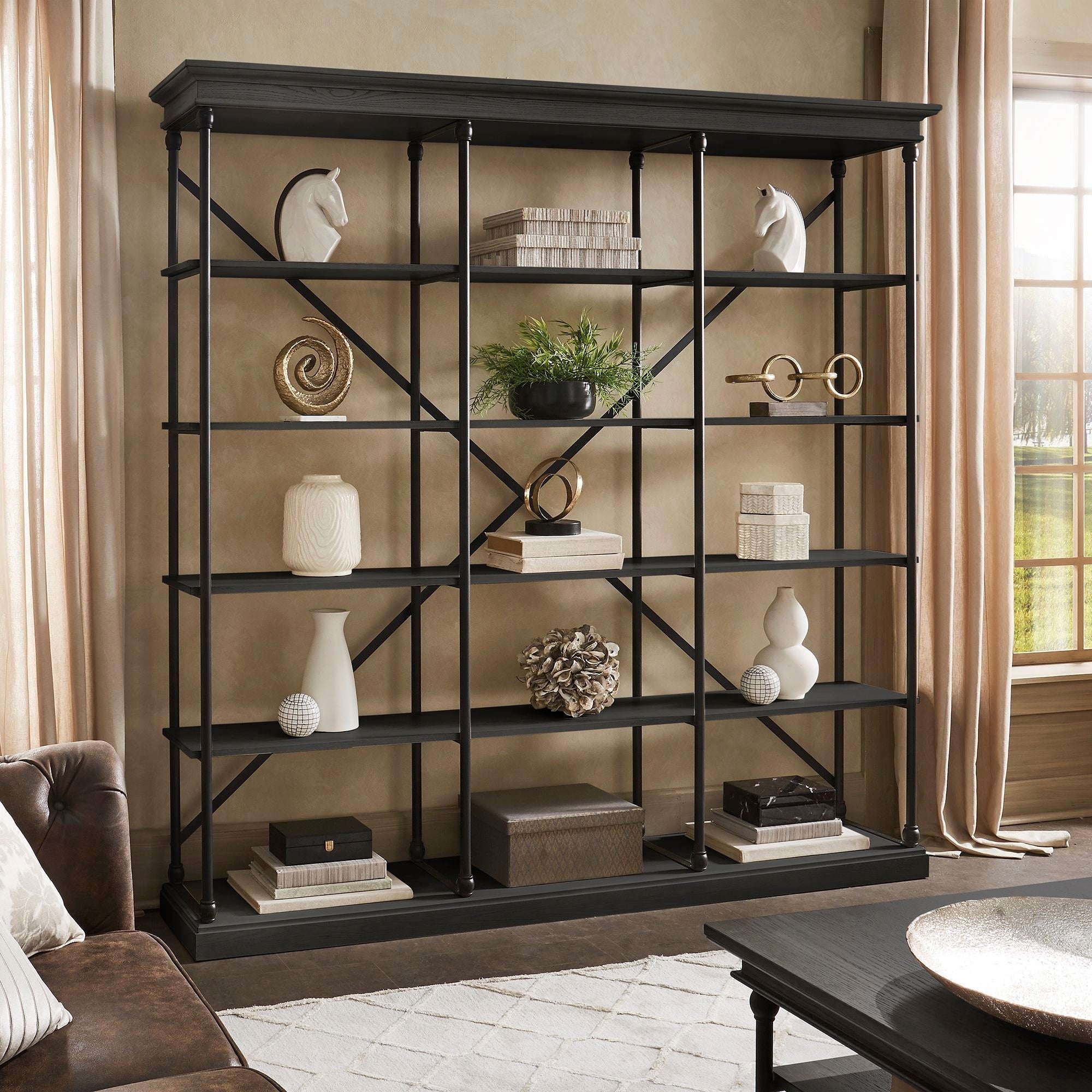 Barnstone Cornice Triple Shelving Bookcase By Inspire Q Artisan