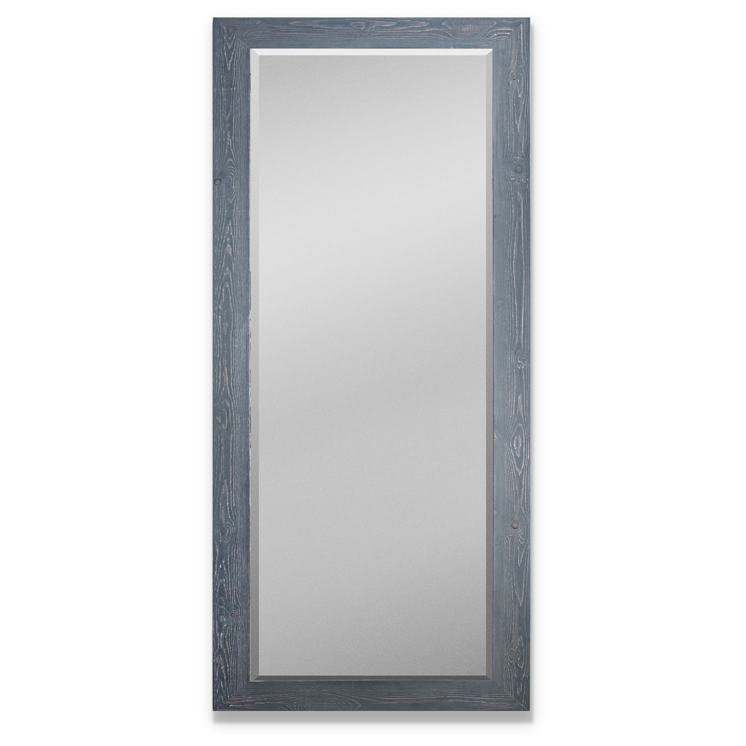 Barnwood Wood Full Length Mirror Distressed Gray 62X27 Grey Barnwood