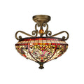 Baroque Tiffany Semi Flush Mount