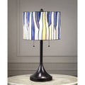 Barossa 25 Inch Tiffany Style Table Lamp Blue Purple