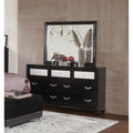 Barzini 7 Drawer Rectangular Dresser With Mirror