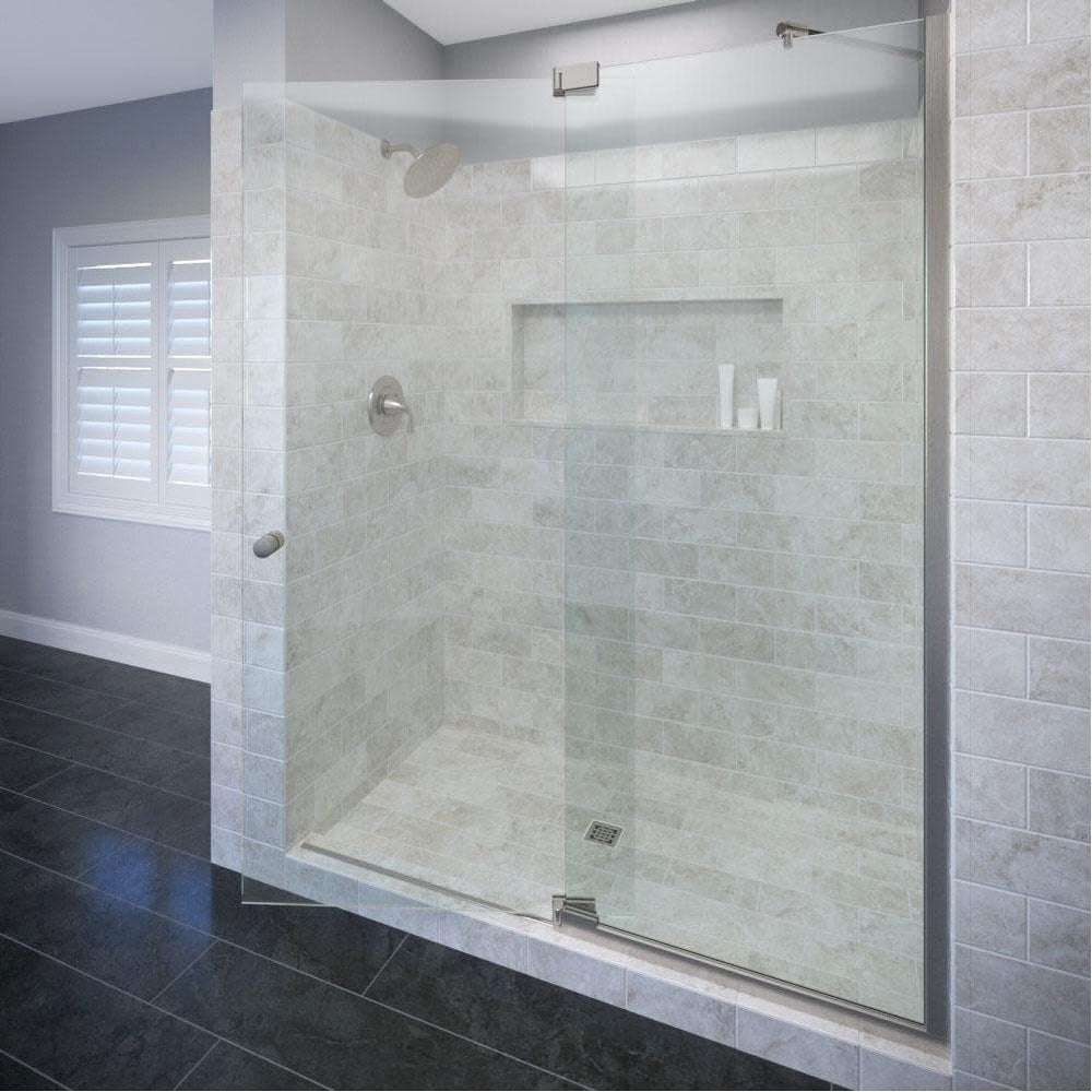 Basco Cana 935 60Xp Cantour 76 High X 60 Wide Pivot Frameless Shower Door With Aquaglidexp Clear Glass