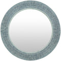 Basha Sage Mother Of Pearl Mosaic Wall Mirror Grey Green 32 X 32