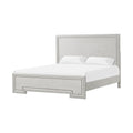 Basil Queen Bed Framed Headboard And Footboard Rustic White Wood