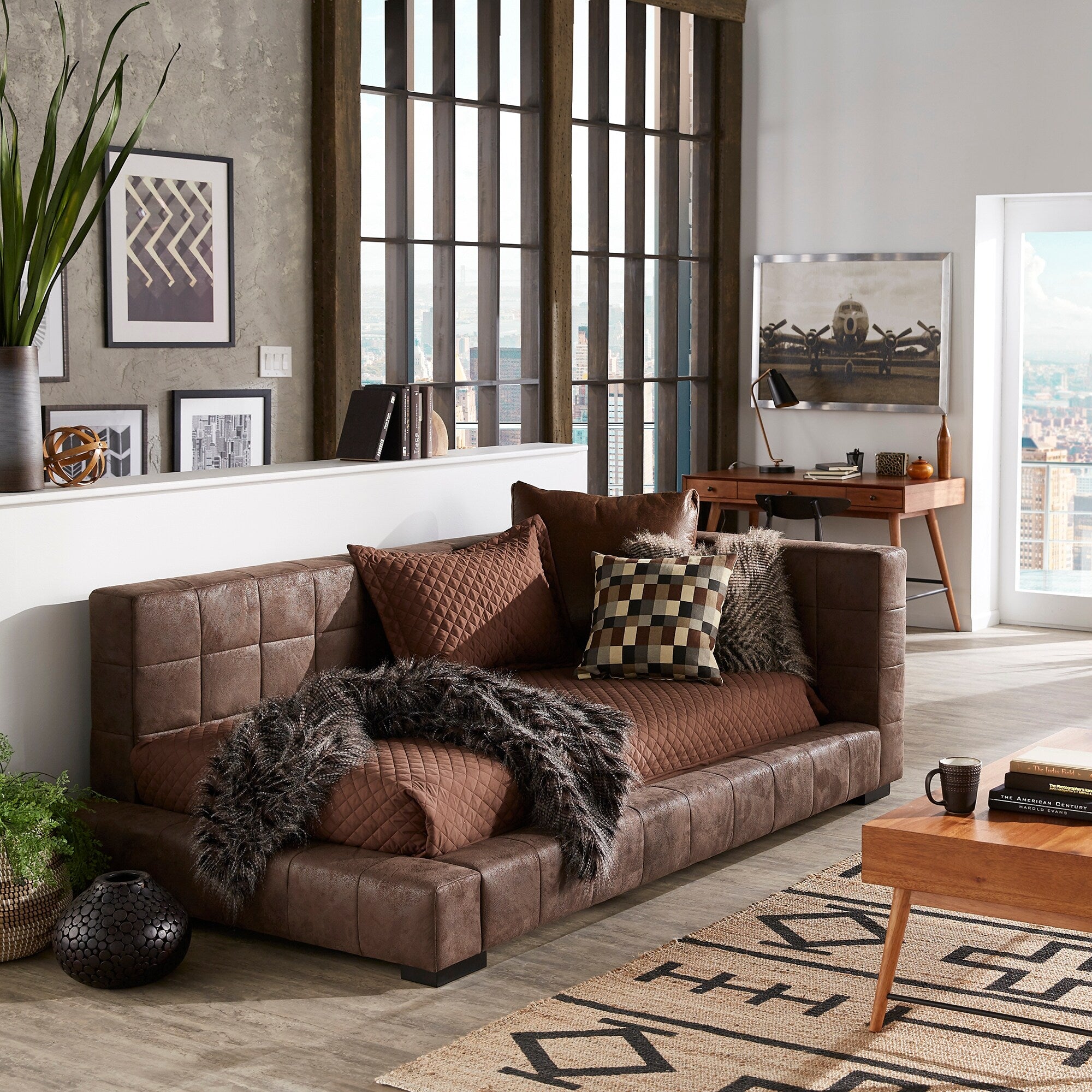 Basingstoke Fabric Upholstered Lounger By Inspire Q Modern