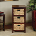 Copper Grove Turtle Mountain Braided Removable Straw Grass Basket Storage Tower