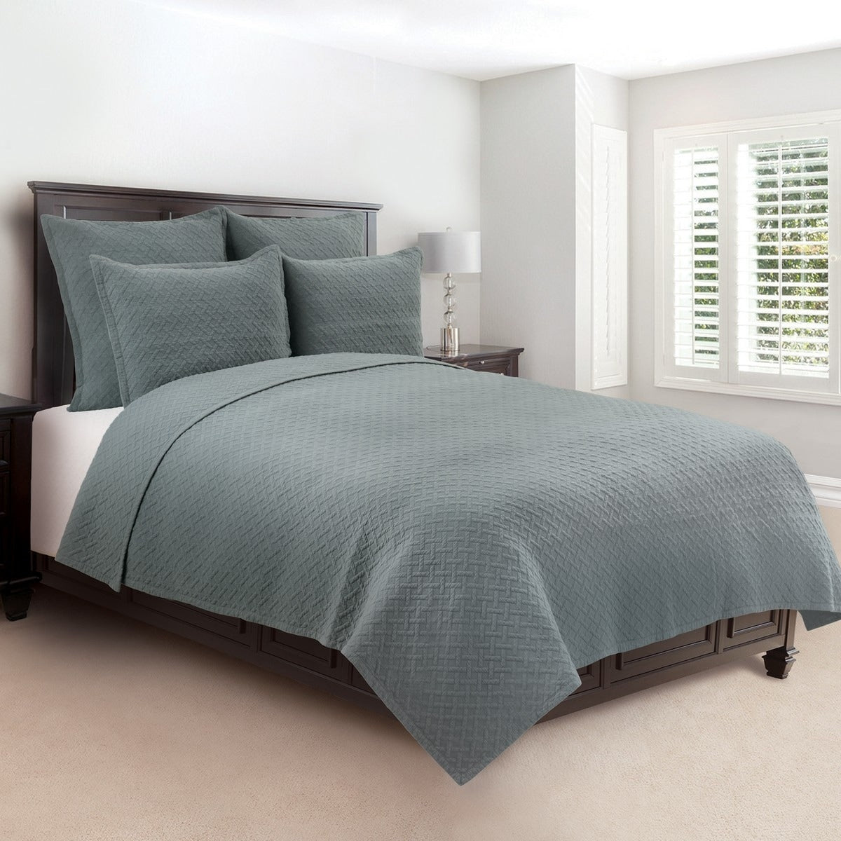 Basket Weave Jadeite Quilt Set