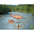 Bass With Lure Pure Copper Garden Weathervane With Garden Pole By Good Directions