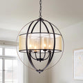Bastien Metal 24 Inch 4 Light Strap Globe Pendant