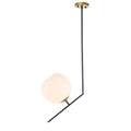Ivy Terrace Bastina 1 Uplight Frosted Glass Pendant