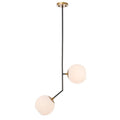 Ivy Terrace Bastina Steel 20 Inch 1 Bulb Downlight Pendant With Frosted Glass Shades