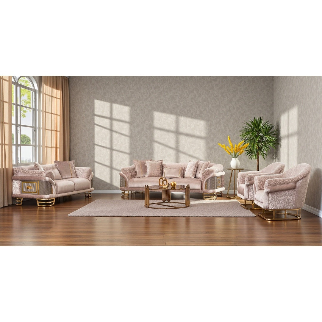 Bastion 4 Pieces Living Room Sets 2 Sofa 2 Chair