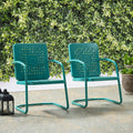 Bates Chair In Turquoise Set Of Two