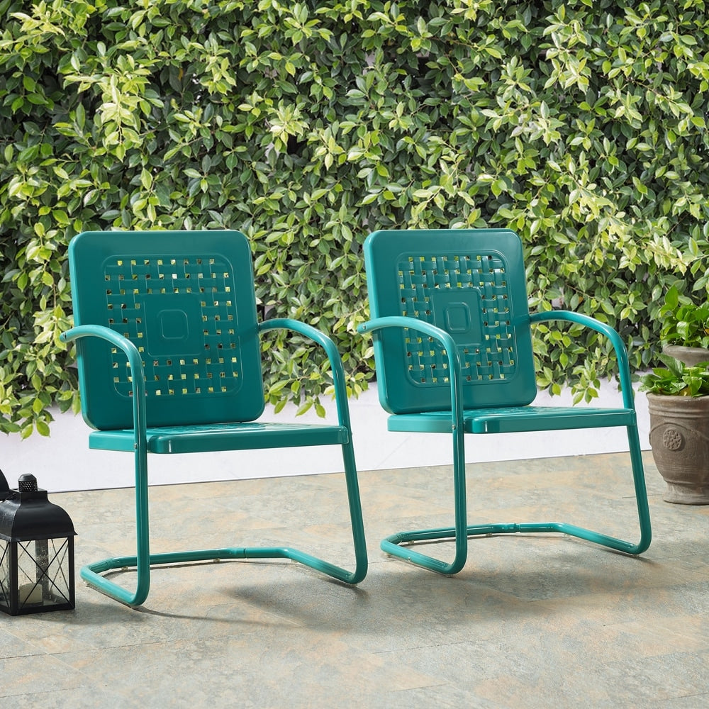 Bates Chair In Turquoise Set Of Two