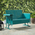 Bates Loveseat Glider In Turquoise