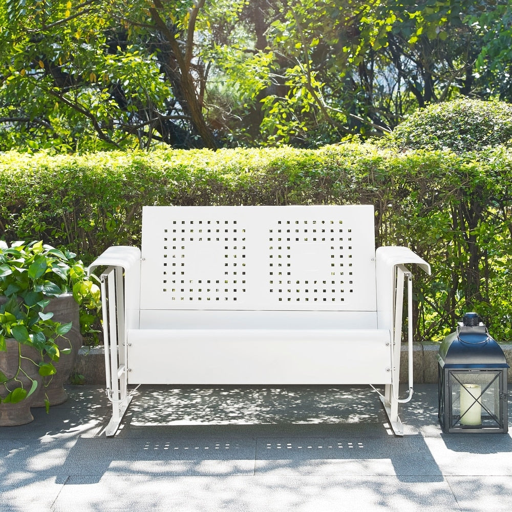 Bates Loveseat Glider In White