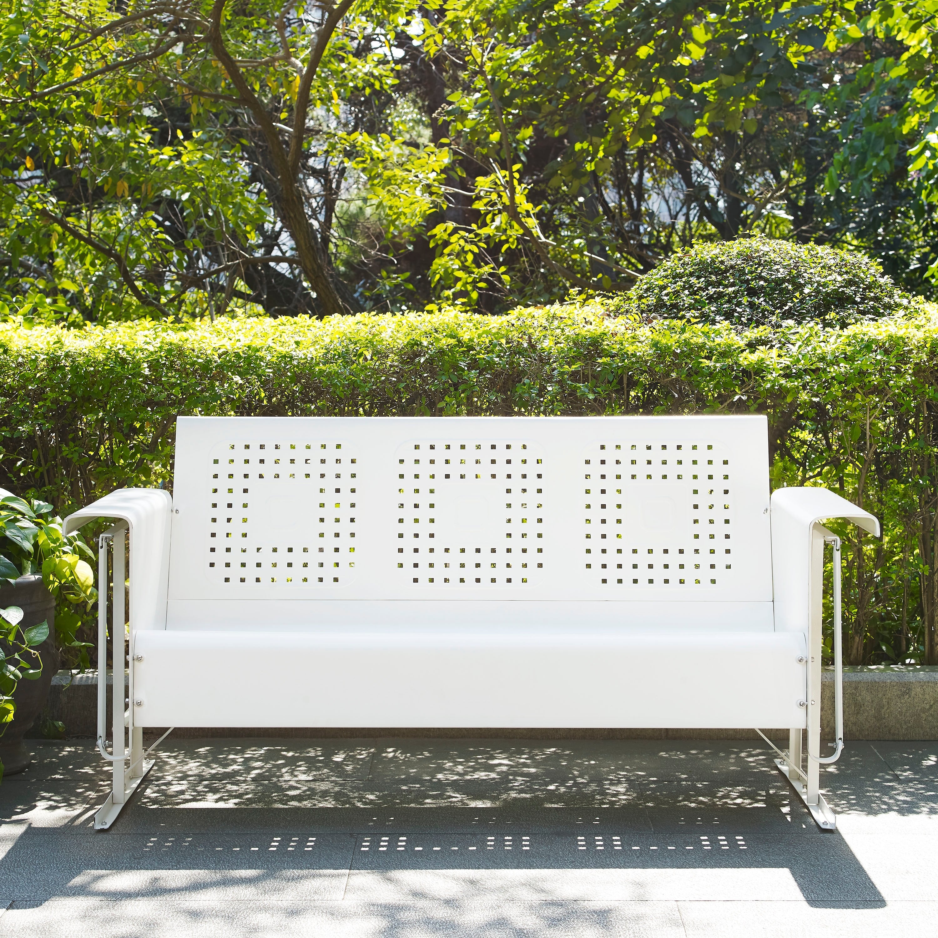 Bates Sofa Glider In White