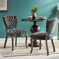 Bates Tufted Fabric Dining Chairs Set Of 2