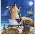 Bath No. 1 By Ronald West Gallery Wrapped Canvas Giclee Art 24 In X 24 In