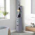Bathroom Display Cabinet Corner Cabinet With Open Shelves Side Floor Storage Organizer With Drawers