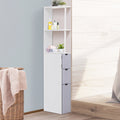 Bathroom Display Cabinet Corner Cabinet With Open Shelves White Side Floor Storage Organizer With Drawers