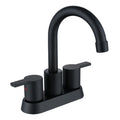 Bathroom Faucet For Bathroom Sink With Two Handles And Supply Lines With Swivel