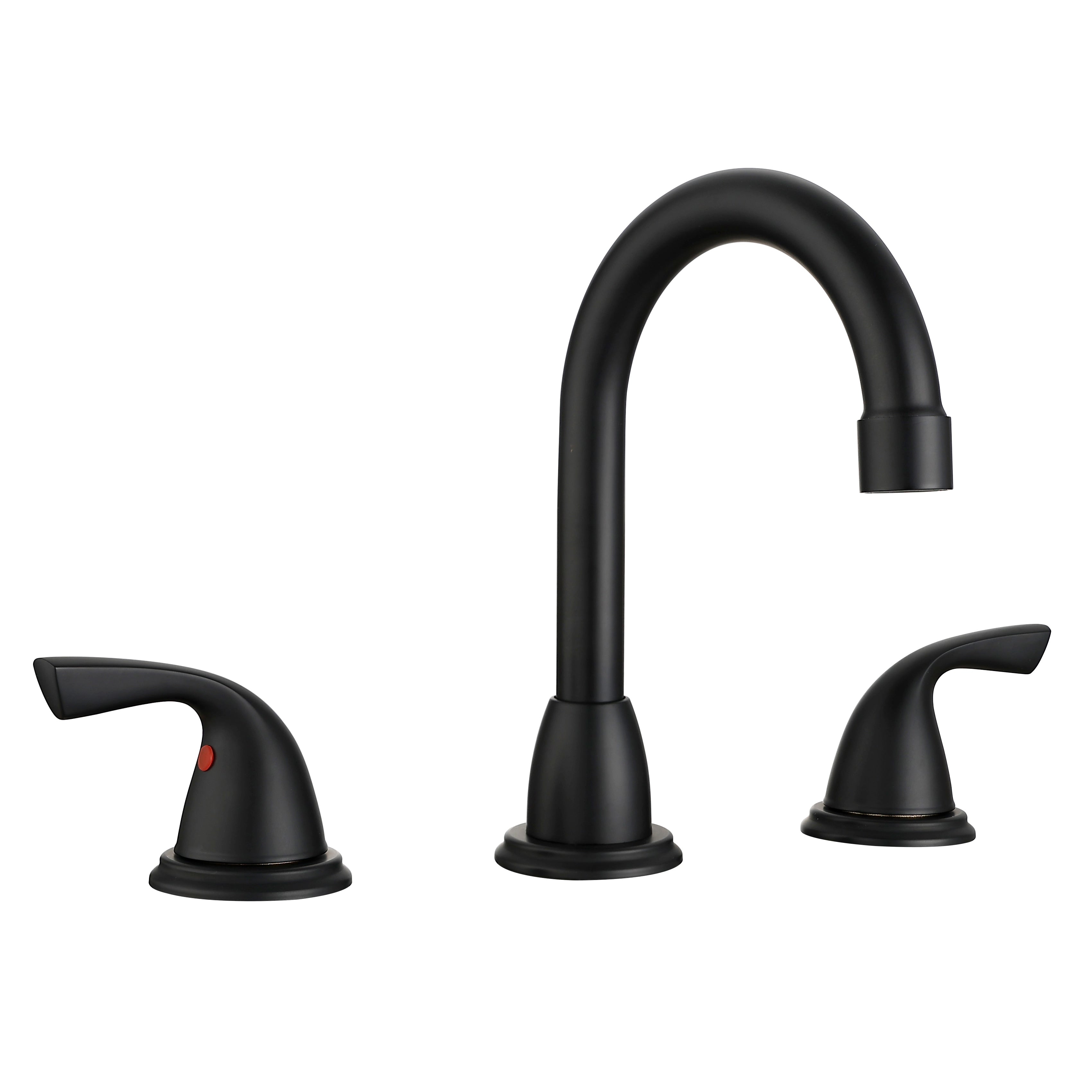 Bathroom Faucet For Bathroom Sink With Two Handles And Supply Lines