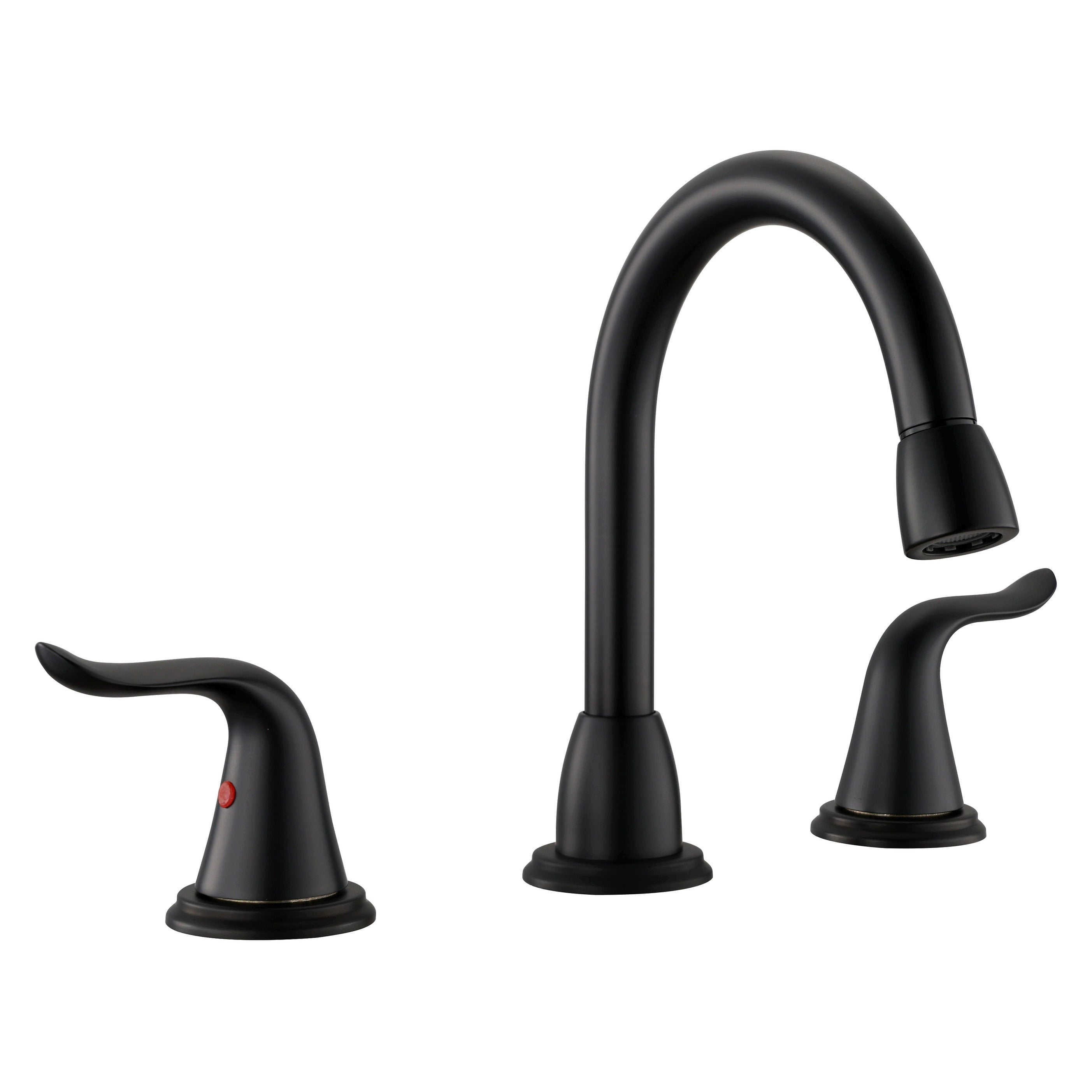 Bathroom Faucet For Bathroom Sink With Two Handles And Supply Lines