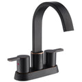 Bathroom Faucet For Bathroom Sink With Two Handles And Supply Lines