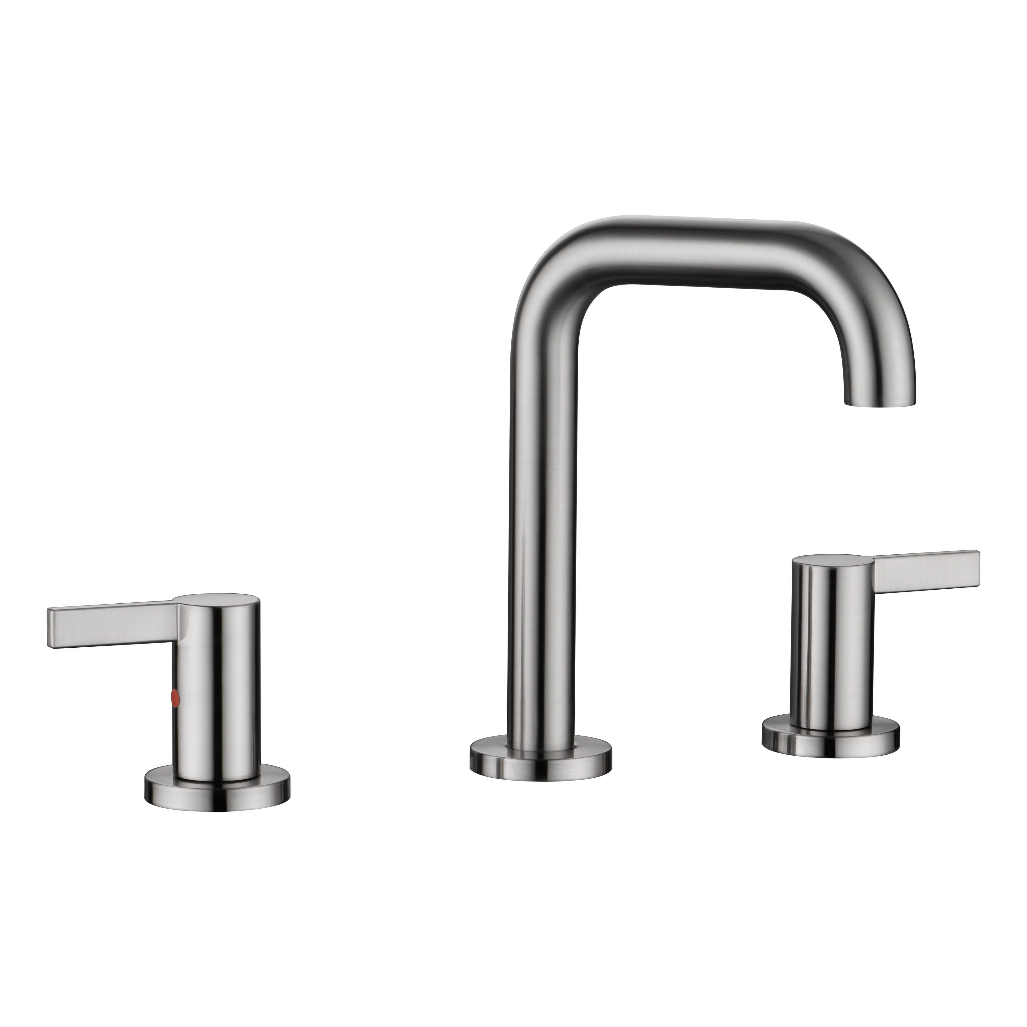 Bathroom Faucet For Bathroom Sink With Two Handles Pop Up Drain And Supply Lines