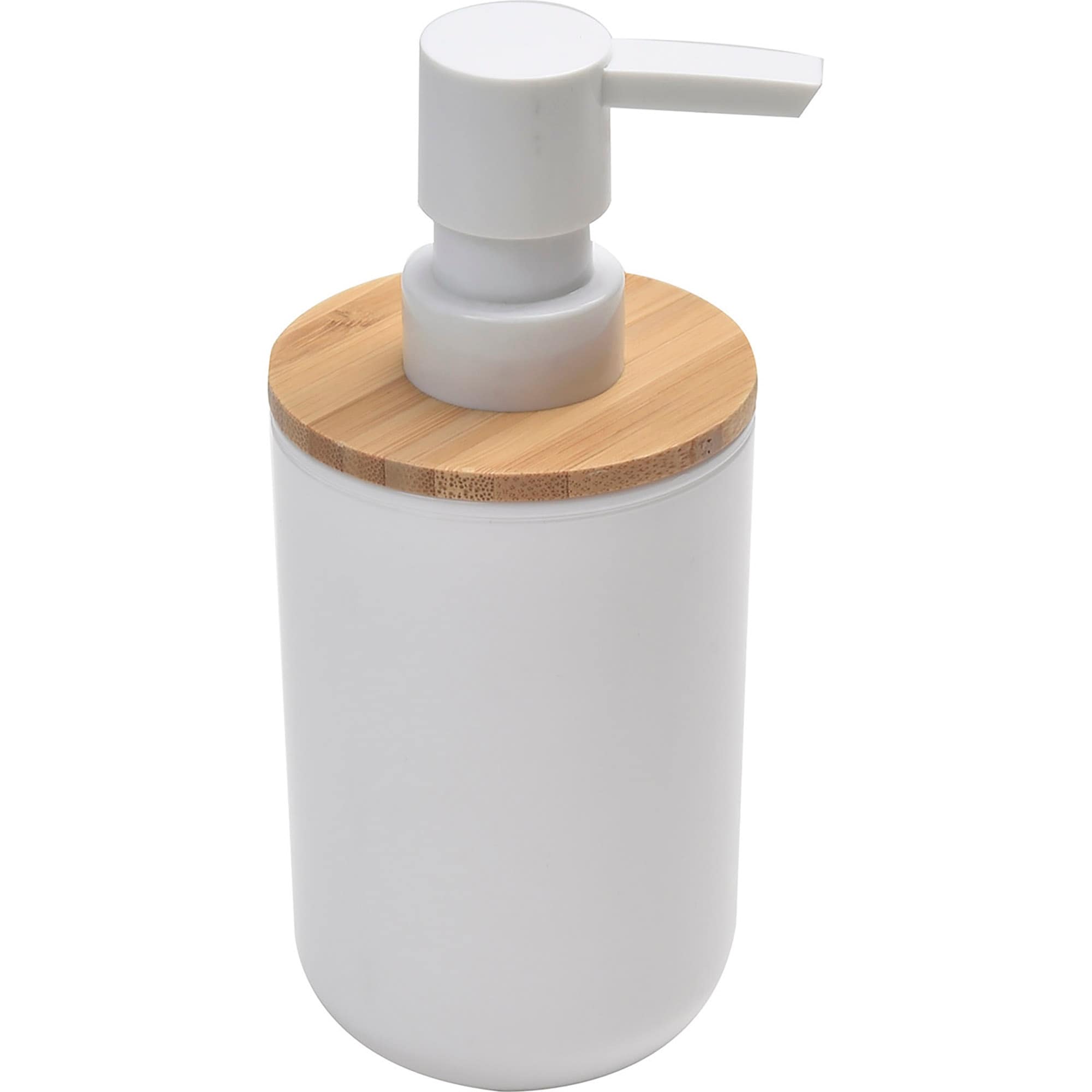 Evideco Soap Lotion Pump Dispenser Padang White Bamboo Top