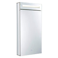 Bathroom Medicine Cabinet Aluminum Recessed Surface Mount Mirrored Interior W Led