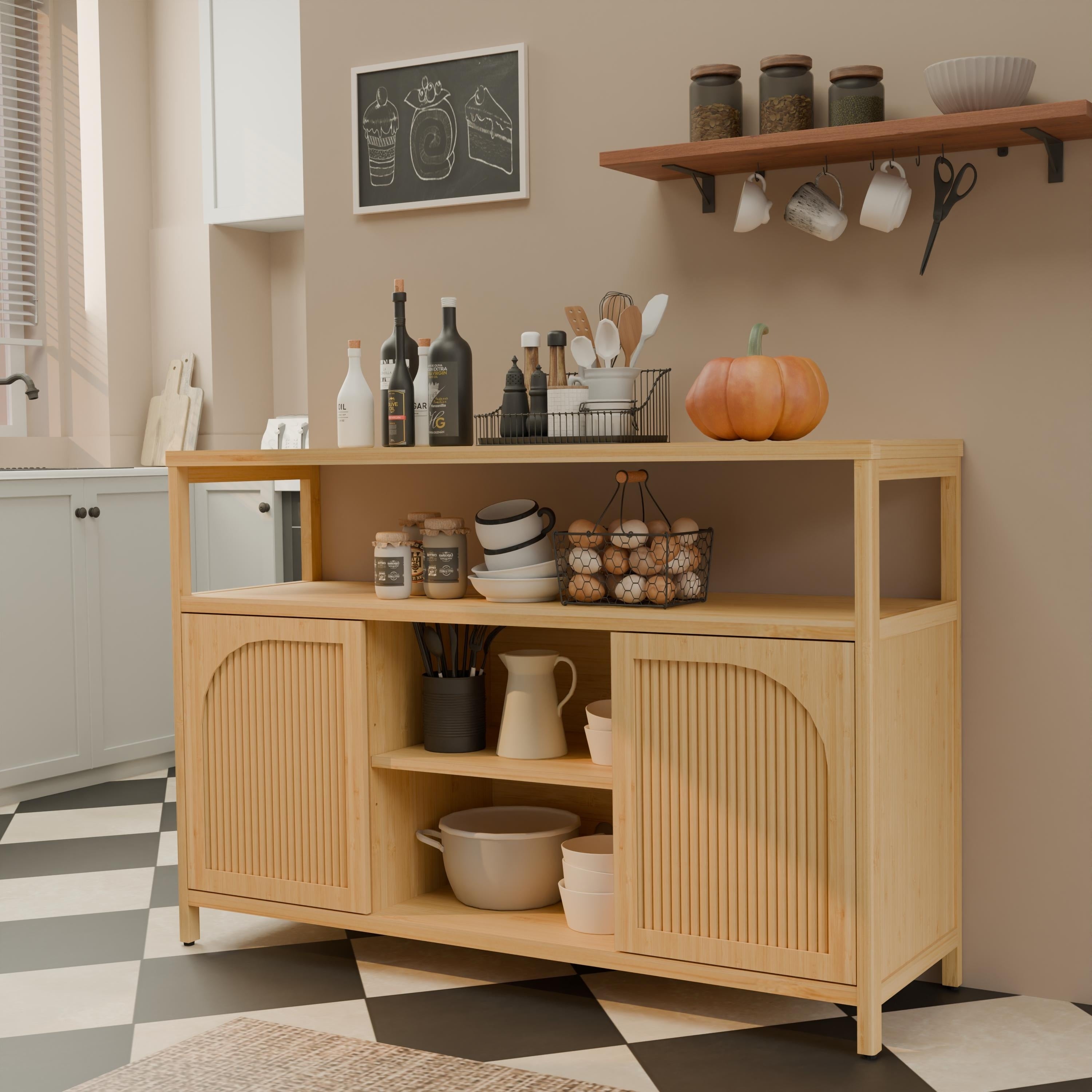 Bathroom Storage Cabinet Side Cabinet With Shelves Natural Hallway Cabinet Base Cabinet Decorative Cabinet