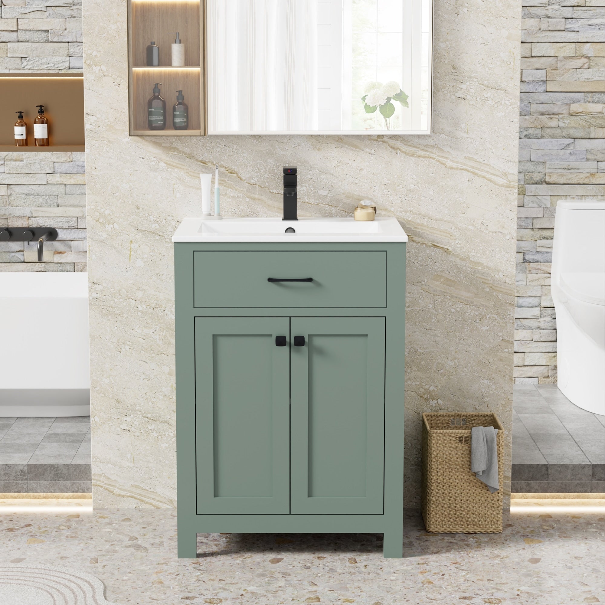 Bathroom Vanity With Sink Faucet