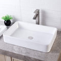Bathroom Vessel Sink Counter White Farmhouse Ceramic Vanity Sink