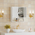 Bathroom Wall Cabinet With Door Over Toilet Storage Cabinet With And Adjustable Shelves 3 Tier Medicine Cabinet Wall Mounted