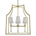 Baxter 4 Light Aged Brass Chandelier