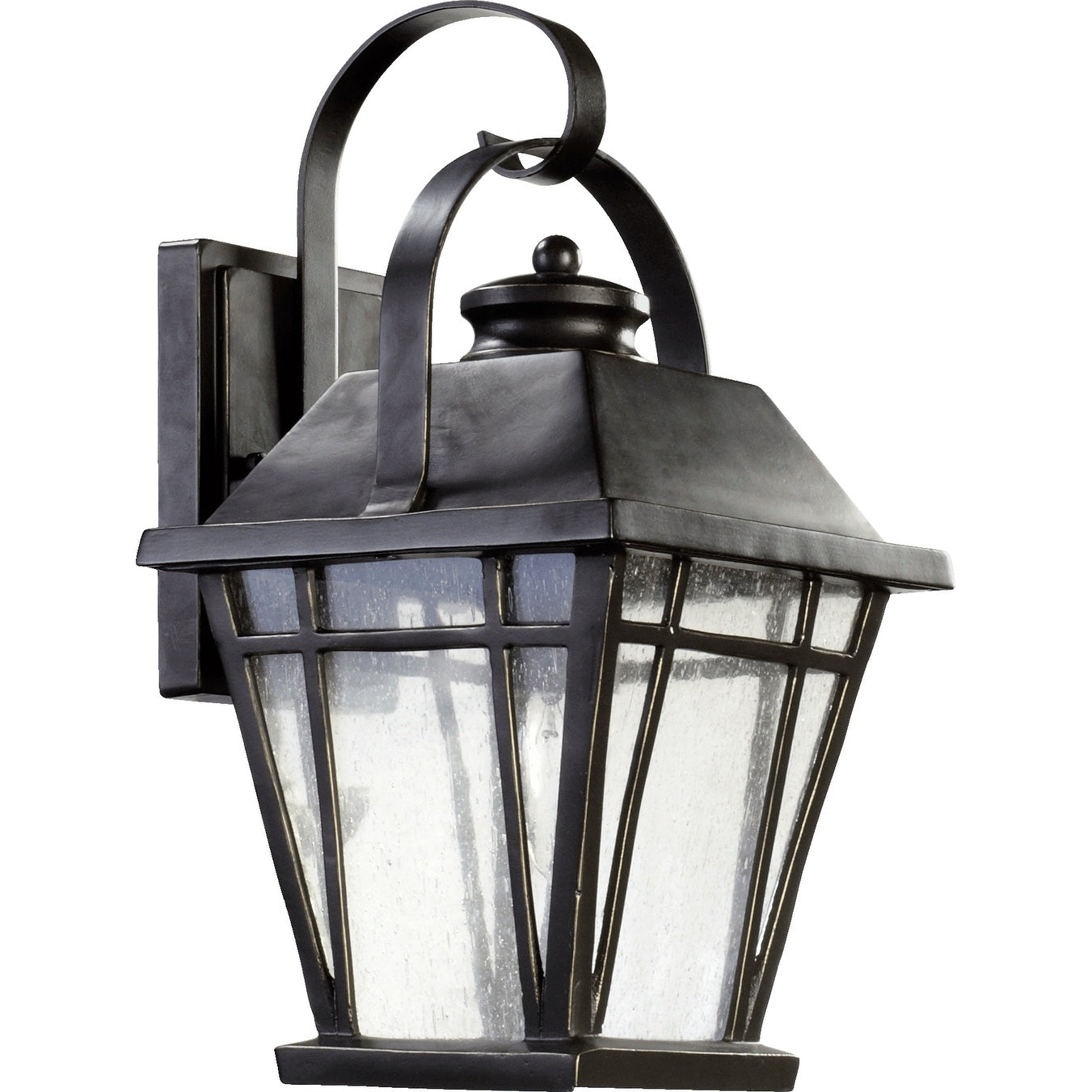 Baxter Old World And Clear Seeded 1 Light Wall Light