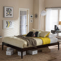 Baxton Studio Damon Mid Century Modern Cappuccino Bed