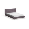 Baxton Studio Jonesy Mid Century Beige Linen Upholstered Platform Bed